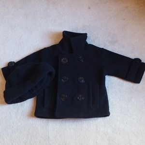 Starting Out Pea Coat and Cap Set - 12M